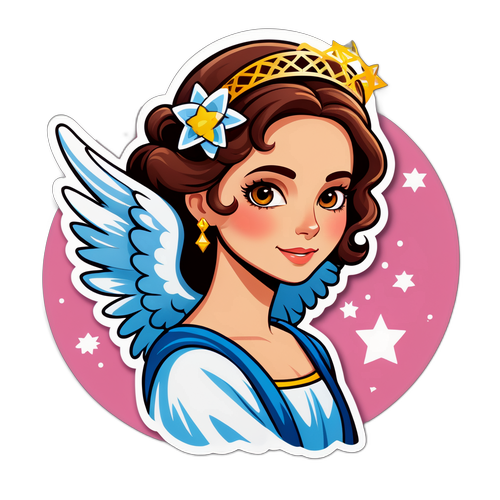 Beautiful Jewish Woman as an Angel