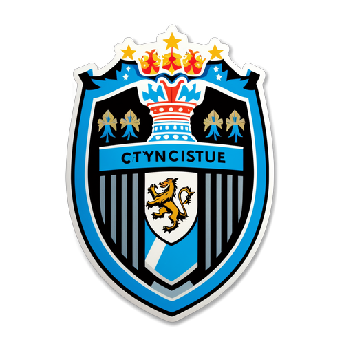 Sticker do jogo entre City e Newcastle