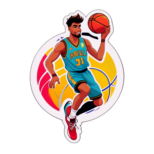 Sticker ni Ariel Hukporti sa Basketball