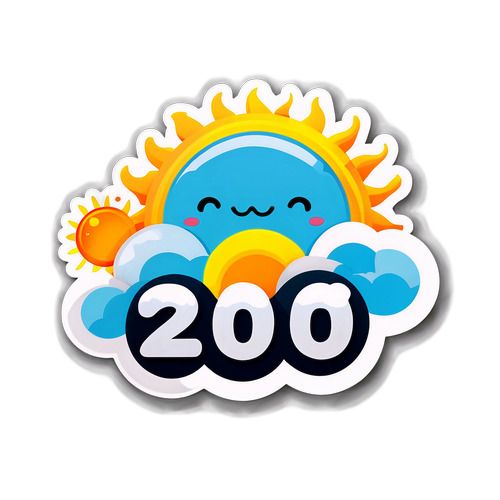 Sticker Cuaca Ceria