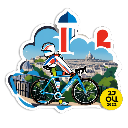 Vier Remco Evenepoel's Passie met deze Unieke Sticker voor de JO 2024 – Een Must-Have voor Fietsliefhebbers!