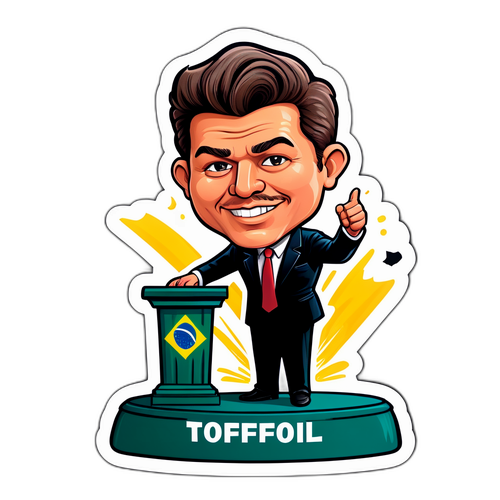 Caricatura de Dias Toffoli no Palanque