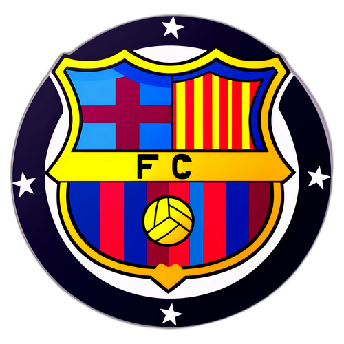 紀念巴薩足球勝利的旗幟