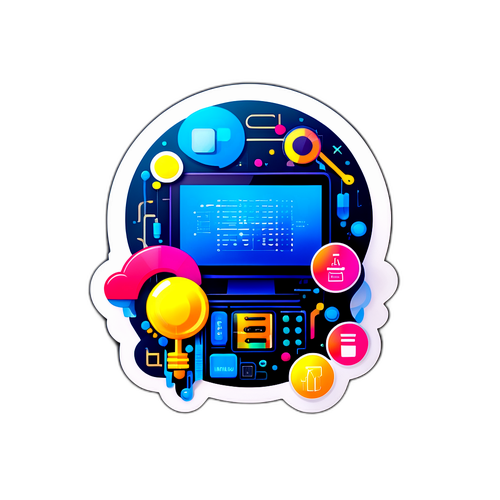 科技創新主題貼紙