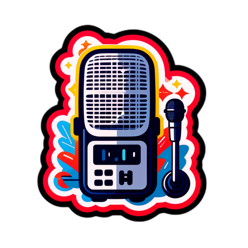 ラジオ番組テーマのカジュアルステッカー
