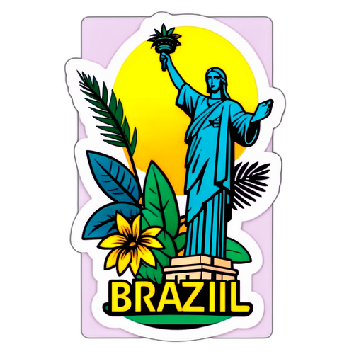 Stiker Budaya Brasil