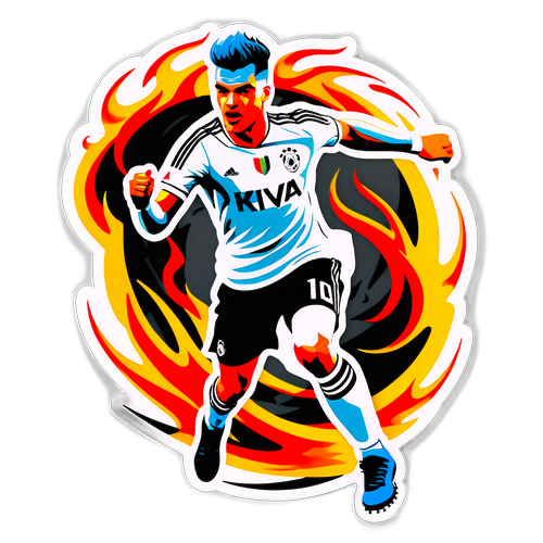 ग्रेनिट ज़़ेखा का गोल सेलिब्रेशन स्टिकर