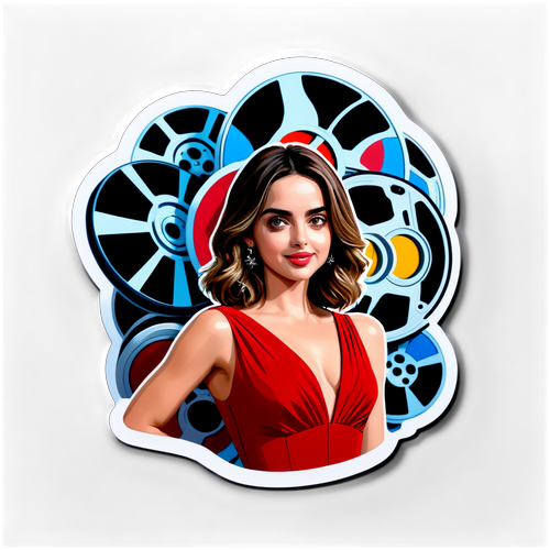 Glamorøs sticker af Ana de Armas