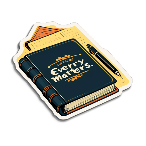Vintage Notatbok Sticker
