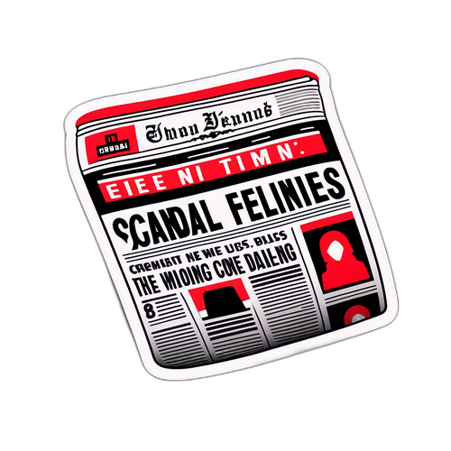 Isang Dramatic na Eksena ng Balita ukol sa Isang Scandal