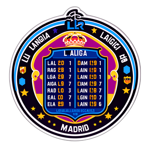 Stiker Papan Skor Retro La Liga Real Madrid