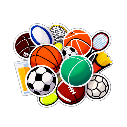 運動器材貼紙