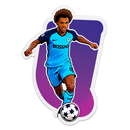 Sportowa naklejka Nico Williams