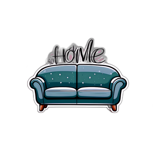 Home Sticker met Cozy Elementen