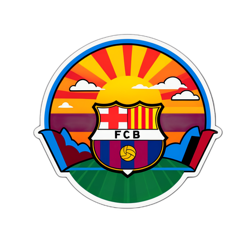 Sticker ya Barcelona na Como