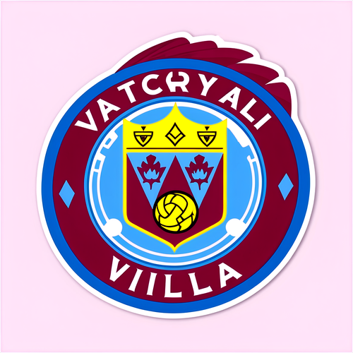 Unleash Your Team Spirit! Aston Villa’s Victory Awaits with this Stunning Sticker!