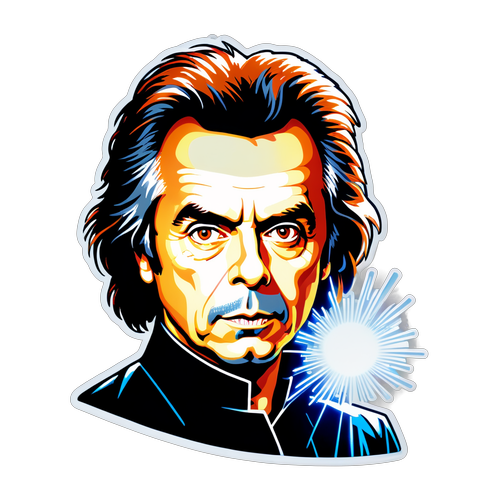 Éblouissant ! Découvrez le Sticker Jean-Michel Jarre qui va Enflammer Votre Passion pour la Musique Électronique !