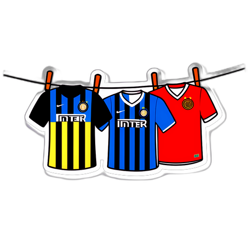 Reka Bentuk Pelekat Jersi Inter dan Pisa