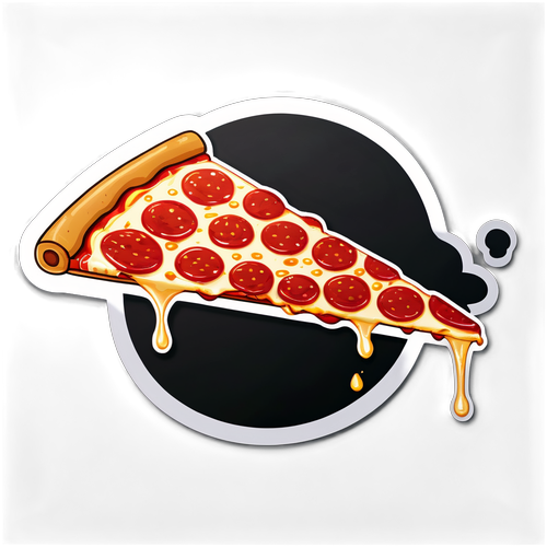 Delicious Pepperoni Pizza Sticker