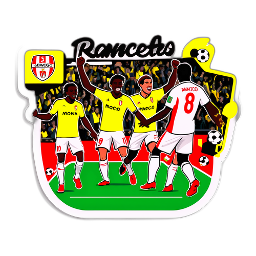 Pemandangan Meriah Perlawanan Nantes dan Monaco