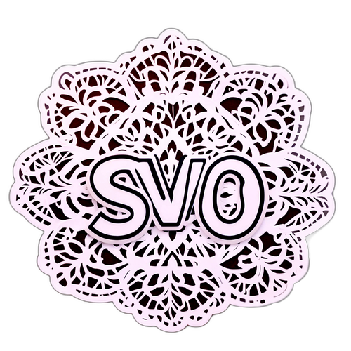 Симметричная вышивка "SVO"
