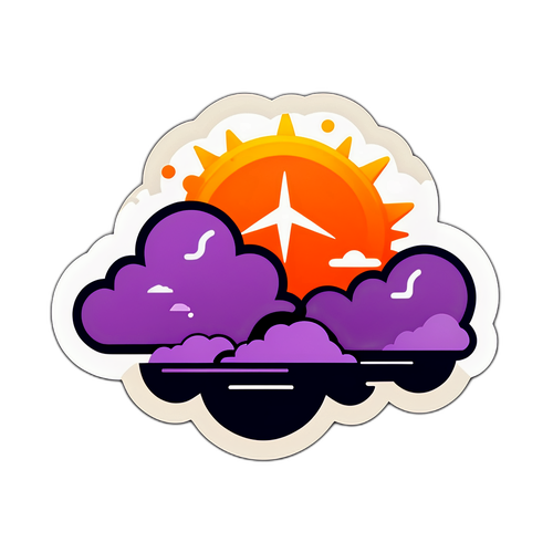 สติ๊กเกอร์ที่แสดงถึง Cloudflare พร้อมกราฟิกการขัดข้องของเว็บไซต์ที่น่าสนใจ