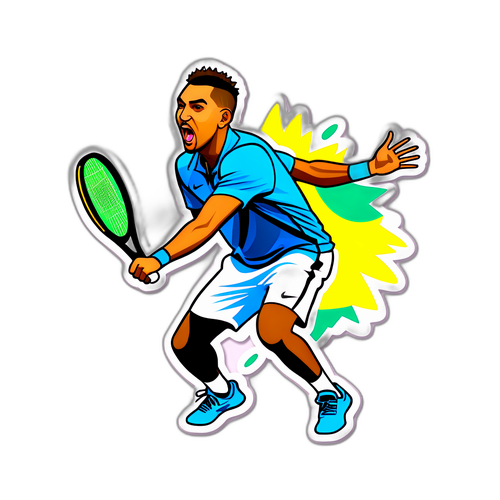 尼克·基爾吉奧斯的網球貼紙