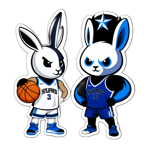 Spurs vs Mavericks Showdown Sticker