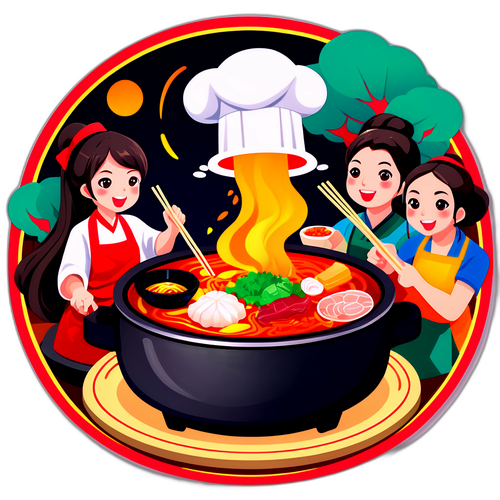 海底捞火锅餐厅场景