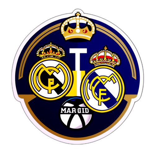 Kombinasi Logo Juventus dan Real Madrid