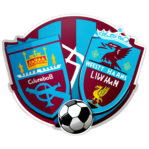 Colliding Logos of West Ham and Liverpool