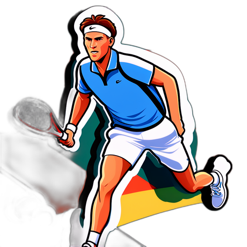 Sportlicher Sticker von Tallon Griekspoor in Aktion