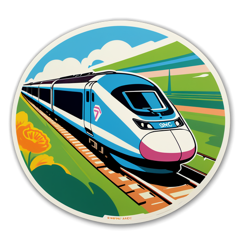 Le Sticker Rétro SNCF: Votre Billet Vers la Nostalgie des Voyages en TGV!