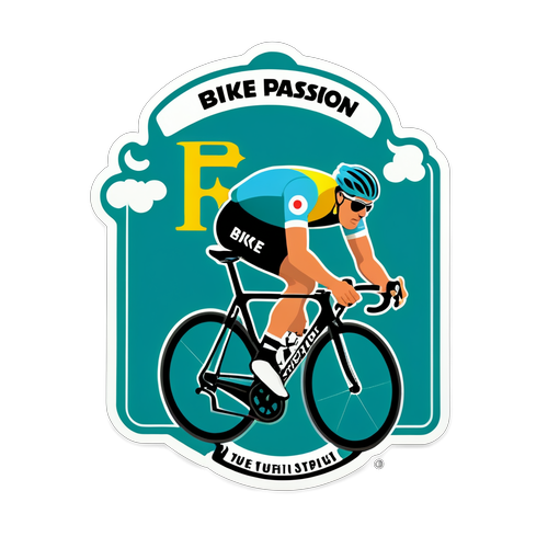 Fiets met Passie: Retro Tour de France Sticker