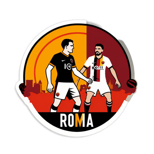 Desain Stiker Roma vs Eintracht Frankfurt