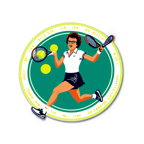 Retro Vibe Billie Jean King Cupu