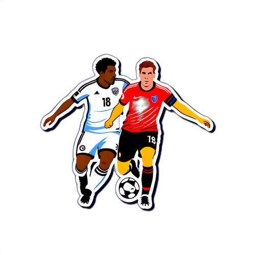 Hình dán cầu thủ bóng đá Philadelphia và Chicago trong trận đấu