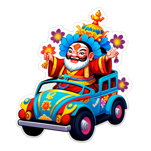 媽祖乘花車遊行