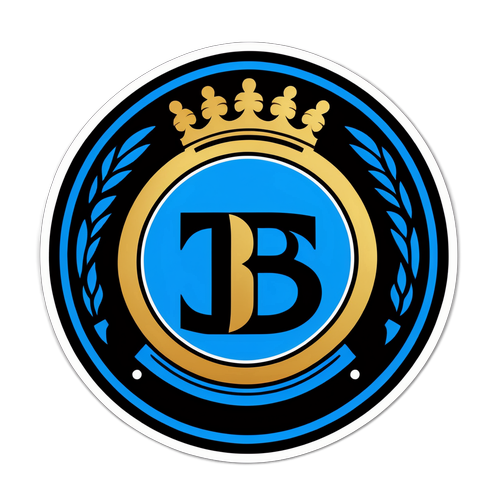 สติ๊กเกอร์สไตล์โมเดิร์นสำหรับทีมฟุตบอลคลับบรูกซ์