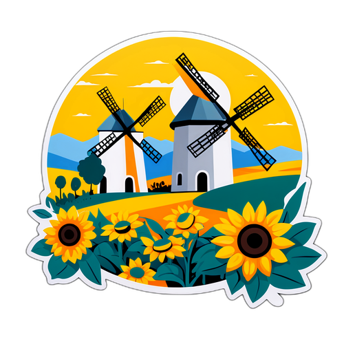 מדבקת נוף כפרי ספרדי