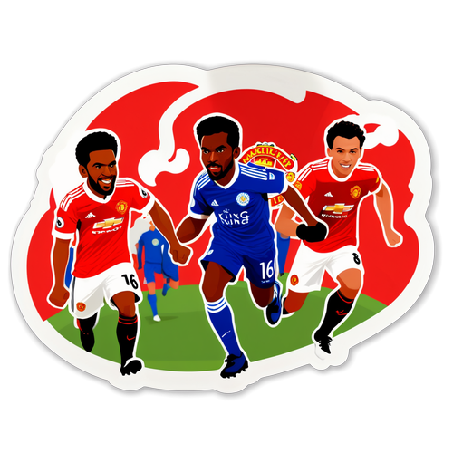 Quá Đã! Sticker Cheer Man Utd Bùng Nổ Trong Trận Đấu Với Leicester!