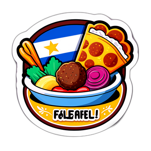 Stiker Makanan Ikonik Israel