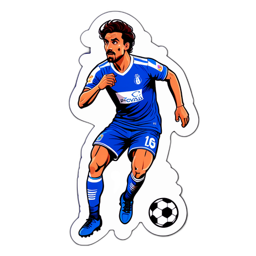 สติกเกอร์นักฟุตบอลสไตล์สเปน