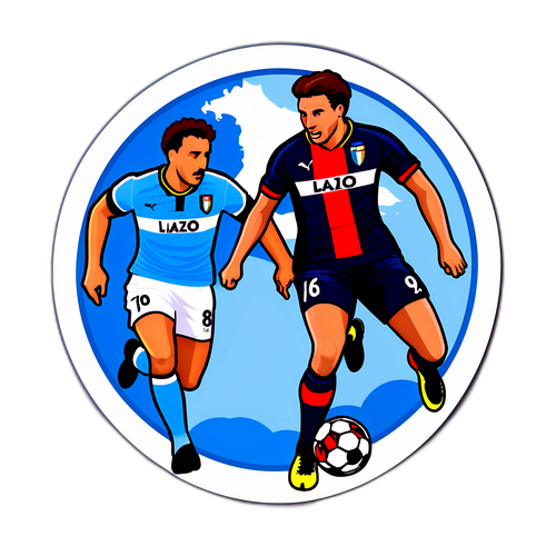 Lazio-Genoa mérkőzés matricája