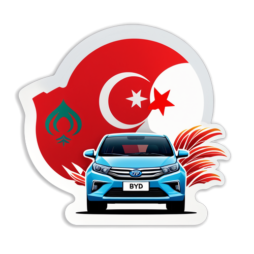 Türkiye'nin Kalbinde! BYD Logo'lu Şık Elektrikli Arabalar İle Kültürel Yolculuk