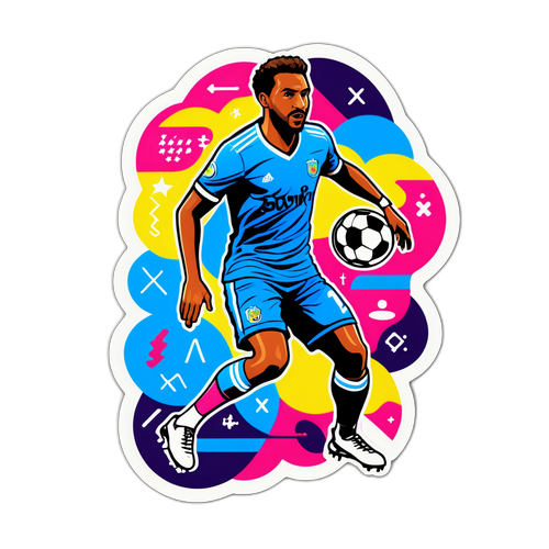Yalla Kora Neon Sticker