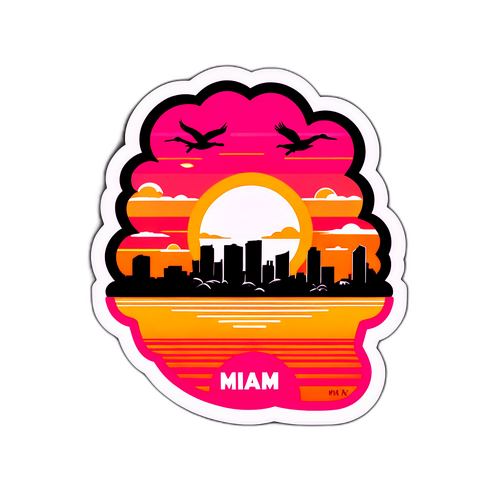 Kibandiko cha Jua la Mchana wa Miami