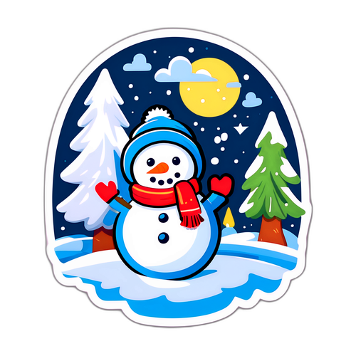 Adesivo Invernale Accogliente