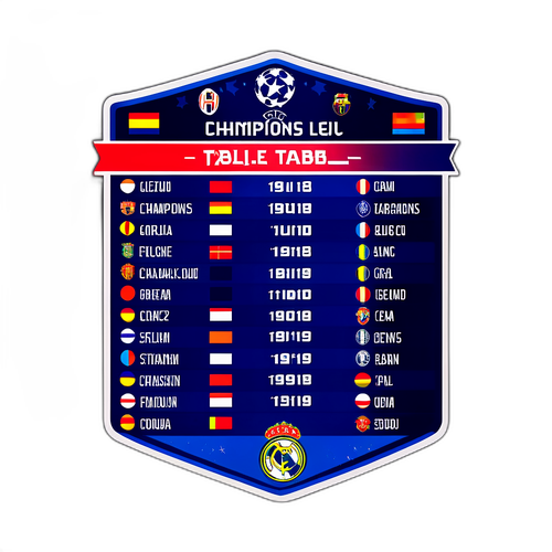 Stolik Ligi Mistrzów