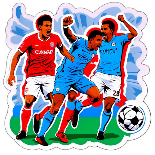 Sticker wa Mchezo Mkali wa Man City dhidi ya Wydad AC